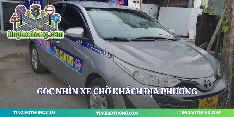Góc nhìn xe chờ khách địa phương