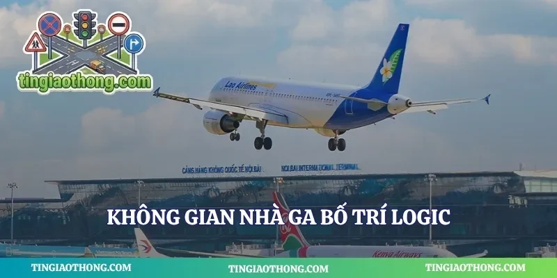 Không gian nhà ga bố trí logic