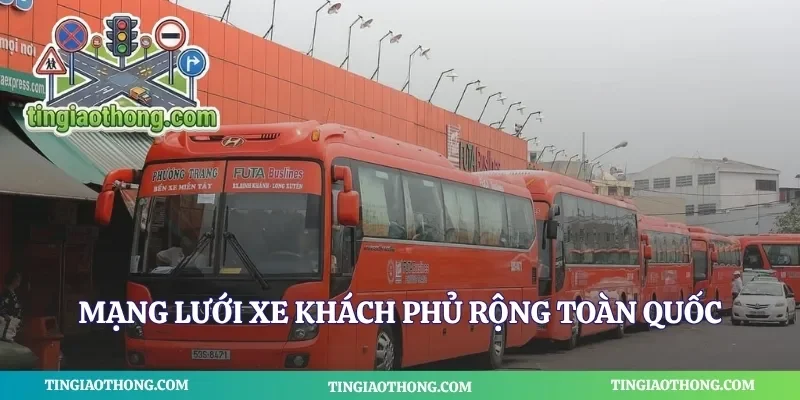 Mạng lưới xe khách phủ rộng toàn quốc