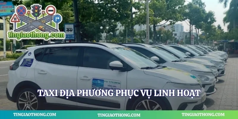 Taxi địa phương phục vụ linh hoạt