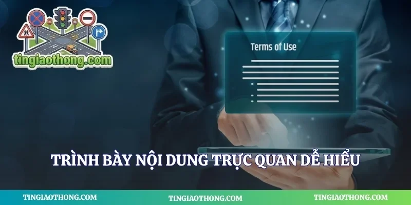 Trình bày nội dung trực quan dễ hiểu
