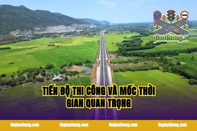 Tiến độ thi công và mốc thời gian quan trọng